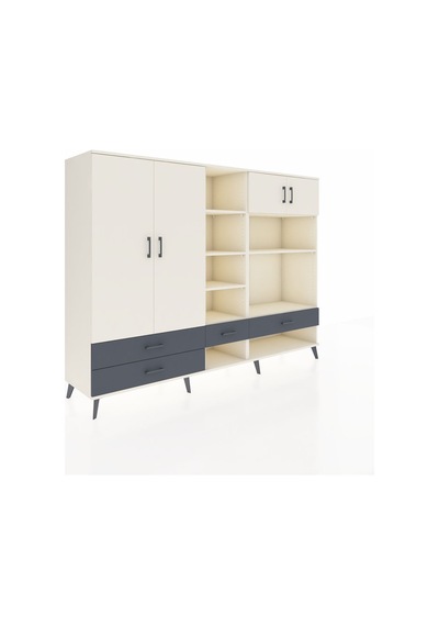 Hyperion Dolap 12 Raflı 4 Çekmeceli 4 Kapaklı 220x44x163 Aytaşı-a Aytaşı-aytaşı/antrasit Hyperion Dolap 12 Raflı 4 Çekmeceli 4 Kapaklı 220x44x163 Aytaşı-a Aytaşı-aytaşı/antrasit