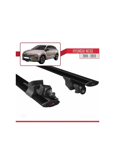 23 Arası İle Uyumlu Hook Model Ara Atkı Tavan Barı Siyah 2 Adet