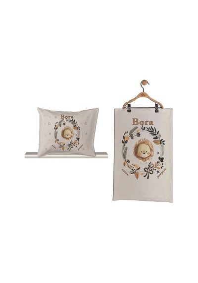 Pia Baby Gl 1909-02 İsme Özel Beşli Tulum Set Krem