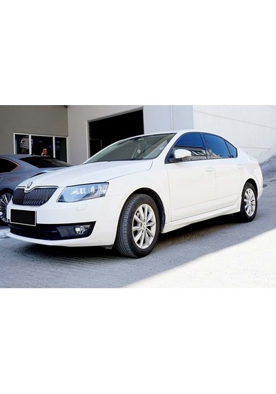 Skoda Octavia 3 Makyajlı Rs Marşpiyel Seti Mat Siyah 2017 -2020