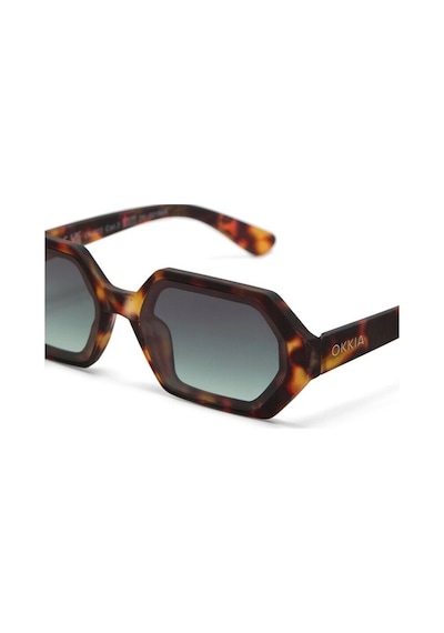 Okkia Andrea Altıgen Unisex Güneş Gözlüğühavana / Lens : Yeşil Ok022ch-gr Çok Renkli