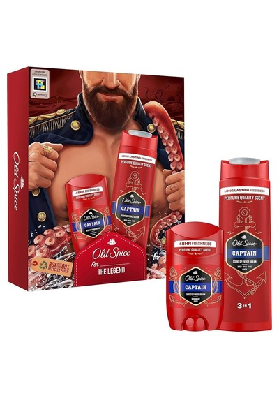 Old Spice Captain Deo Stick 50ml Duş Jeli 250ml Sandal Ağacı