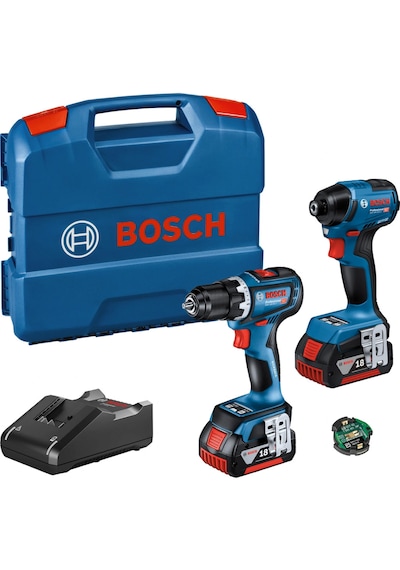 Bosch GDR 18V-220C Bits Sıkma + GSR 18V-90C Vidalama + 2x4 Akü Kombi Seti