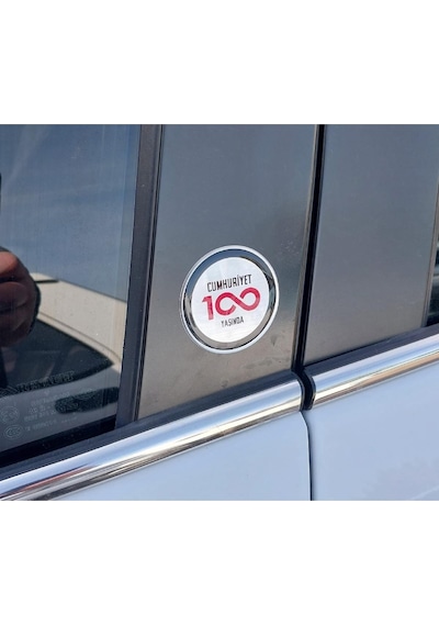 Fiat - Egea -Cross -Doblo - Fiorino  Cumhuriyet 100 Yaşında Silikon Logo 2 Adet