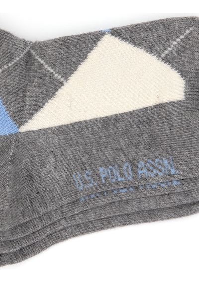 U.S. Polo Assn. U.s. Polo Assn. Erkek Çocuk Gri Melanj Çorap Soket 50318052-vr086