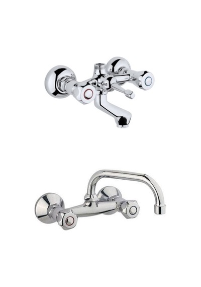 Erce Klasik Banyo ve Lavabo Bataryası. Krom