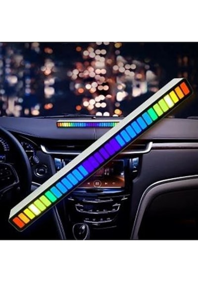 Rgb Sese Duyarlı Müzik Ses Ritim Işığı Taşınabilir Ev-araba-masaüstü Ekolayzer Led Çubuk Lamba