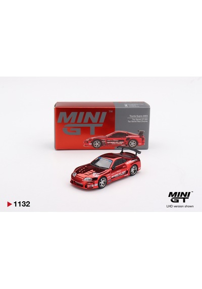 1:64 Ölçek Mini Gt Toyota Supra A80 Top Secret Gt-300 Diecast Metal Minyatür Model Araba 5cm