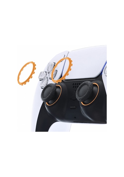 Ps5 Ring Dualsense Analog Çerçevesi Playstation 5 Kol Tamir Parçası 2 Adet Halka Turuncu