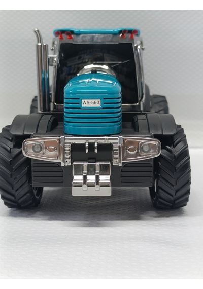 Traktör Şeklinde Bluetooth Hoparlör Şarjlı Kablosuz Speaker Fm Sd Kart Usb - Mavi- Tek Ebat