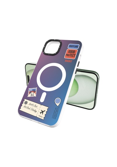 BuffiPhone Uyumlu 15 Magkit Desenli Kılıf