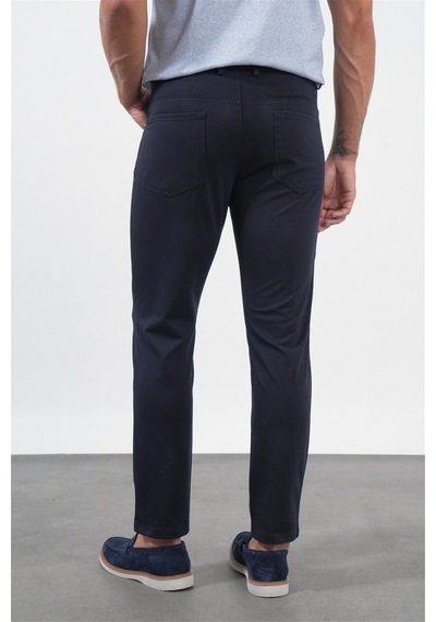 İmza Lacivert Yan Cep Örme Slim Fit Casual Pamuklu 5 Cep Pantolon 1003260906 İmza Lacivert Yan Cep Örme Slim Fit Casual Pamuklu 5 Cep Pantolon 1003260906