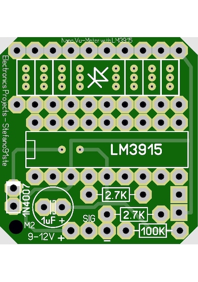 Vu Metre Devresi 10 Ledli Vu-Meter - Lm3915