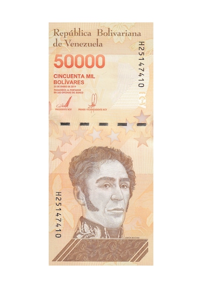 Venezuela 2019 Yılı 50.000 Bolivares Kağıt Para Çil Unc Koleksiyon Para