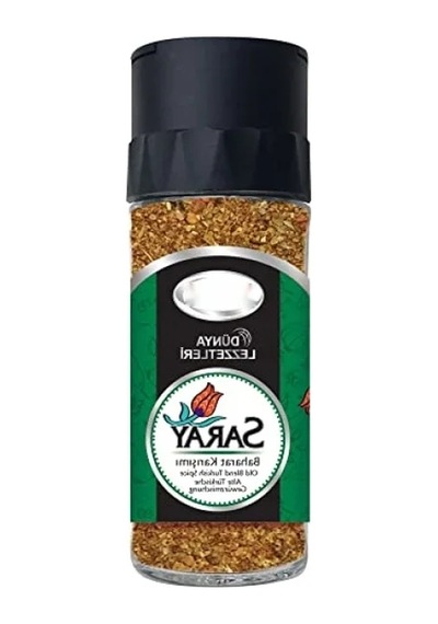 Cam Tuzluk Kapaklı Baharat Karışımı - 38 G Açık Ahşap