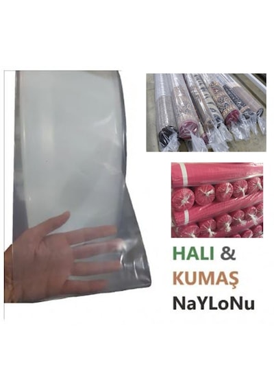 Ev-halı Saklama - İs-top Kumaş Tasıma Naylonu Renk: Seffaf 25mic. En:50 X Boy:200cm 3 Adet