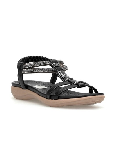 Guja 26y240-11 Siyah Kadın Yazlık Sandalet