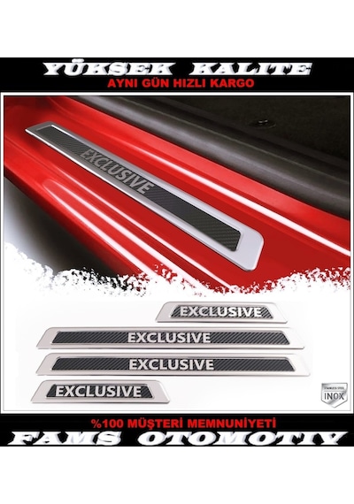 Hyundai Tucson Krom Kapı Eşik Koruma Exclusıve 4 Kapı 2004-2022