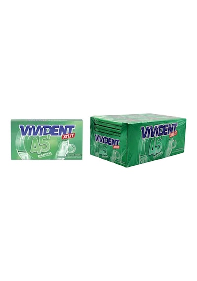 Vivident Xylıt 45 Dakika Yeşil Nane Aromalı Şekersiz Sakız 26 G X 18 Adet