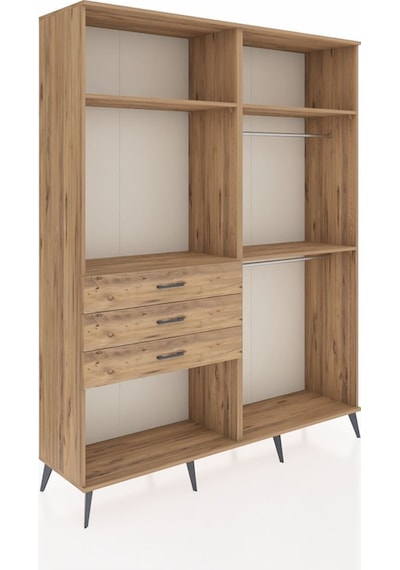 Hyperion Gardrop 4 Raflı 3 Çekmeceli 2 Askılı 176x44x221 Çam-çam Çam Hyperion Gardrop 4 Raflı 3 Çekmeceli 2 Askılı 176x44x221 Çam-çam Çam