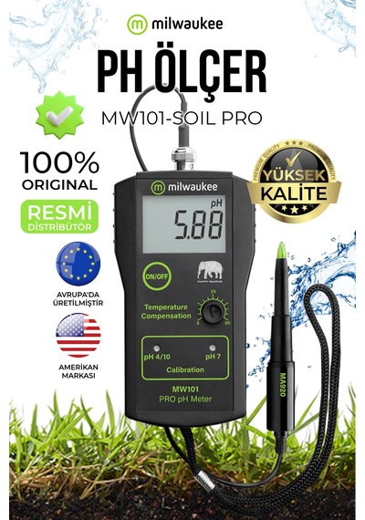 Milwaukee Mw101-soıl Toprak Ph Metre Tarım Ve Bahçecilik İçin Toprak Ph Ölçüm Cihazı