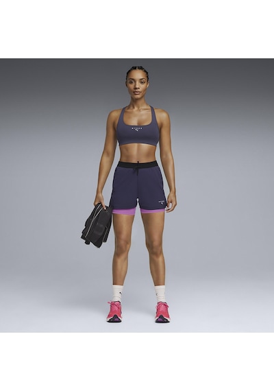 Puma X Hyrox Dryelite 2in1 Kadın Mor Antrenman Şort 52857764