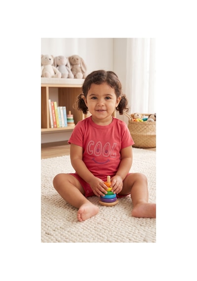 Fuar Baby Miniklere Özel Kız & Erkek Bebek Pamuklu Kısa Paça Tulum Çok Renkli