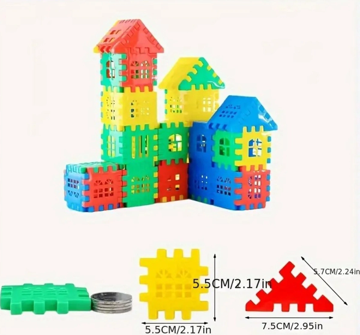 Puzzle City 3d Yapı Ve Tasarım Blokları 128 Parça Yapı Oyuncak Puzzle Blok Set Eğlenceli Oyuncak