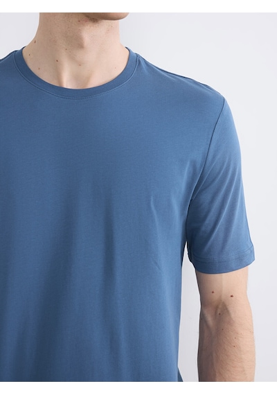Lcwaıkıkı Classic İndigo Regular Fit İnce Kumaş Tişört /03