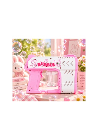 Bubble Blaster Köpük Baloncuk Tabancası Çift Çıkışlı Sesli Işıklı 5+