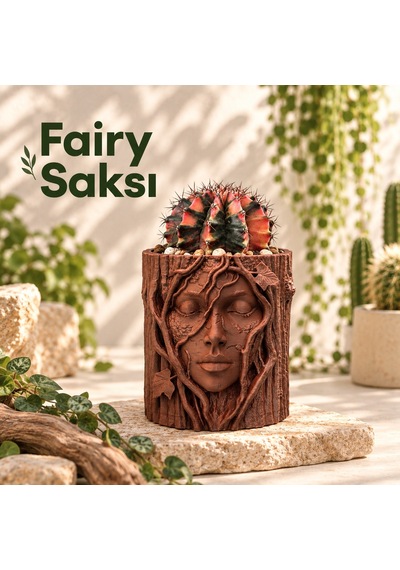 Doğadan İlham Alan Dekoratif Fairy Saksı