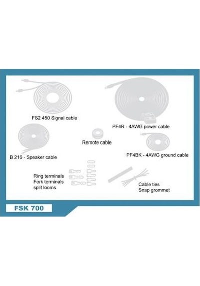 Özenhifi'Den Audison Connection Install Kits Fsk 700