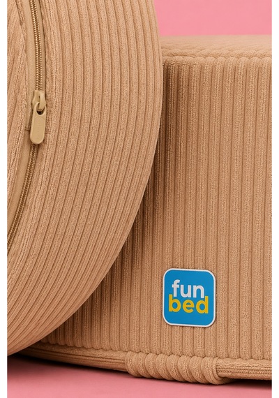 Funbed Çok Amaçlı Aktivite Koltuğu Puf Koltuk Berjer Bej - 889769126 Bej