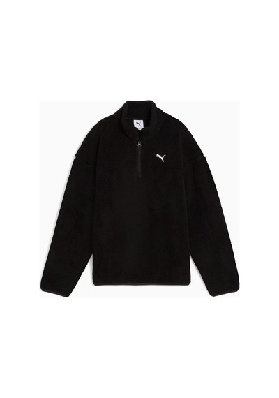 Puma Ess Elevated Half-zip Kadın Sweatshirt Siyah