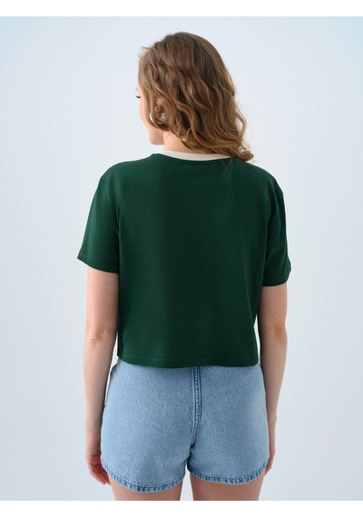 Loft Yeşil Kadın T-shirt Lf2039515 Yeşil