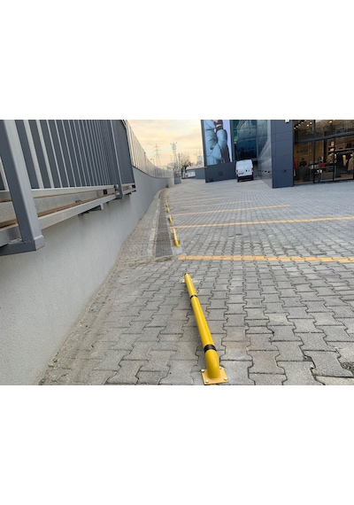 Standart Sabit Araç Park Stoperi Otopark Yol Trafik Bariyeri 180x12cm