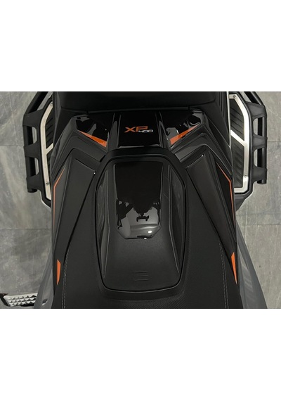 Peugeot Xp-400 Uyumlu Tank Pad Set Siyah Turuncu Redline Grafik