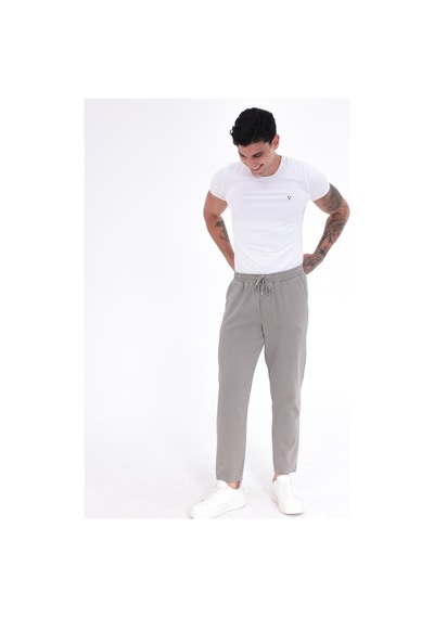 Blayn Jeans Erkek Regular Fit Gabardin Pantolon Günlük Rahat Kesim Klasik Erkek Pantolon Füme