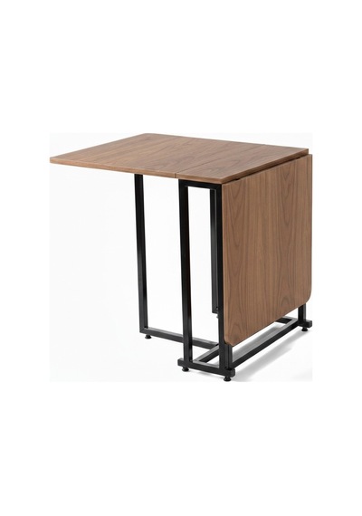 Katlanır Metal Ayaklı Masa 33 Garda Ceviz Renk