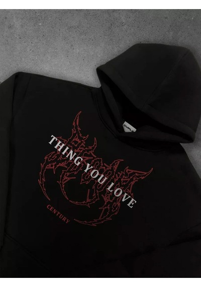 Startmore Unisex Thing You Love Sweatshirt Siyah Siyah