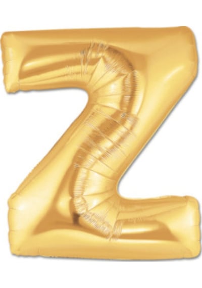 Gold Folyo Balon 16" İnç 40 CM Z Harfi
