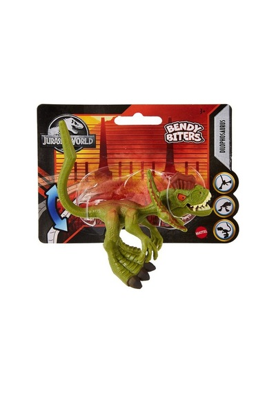 Jurassic World Dinozor Figür Dilophosaurus Bendy Biters Mattel Lisanslı Orjinal Oyuncak