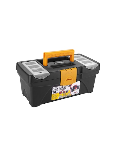 Takım Çantası Alet Kutusu Kapaklı Mini Bölmeli Organizer Dayanıklı Plastik Malzeme 14'' 14 İnç