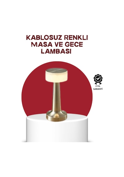 Şarj Edilebilir Led Masa Lambası Usb Girişli, Metal Yapı Çok Renkli 26556534