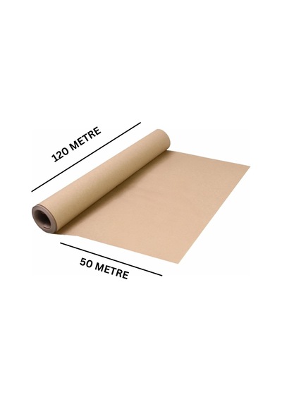 Kraft Rulo Ambalaj Kağıdı, Çeyiz, Koli, Hediye Paketleme, Çiçek Buket, Dıy Kağıdı, 80g, 120cm X 50m