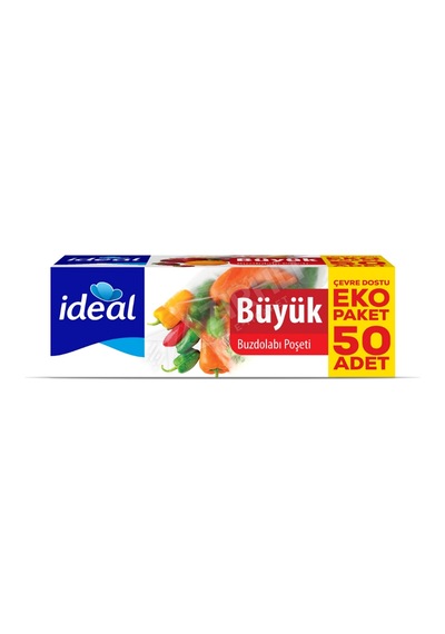 3 Adet İdeal Buzdolabı Poşeti Büyük 50'li