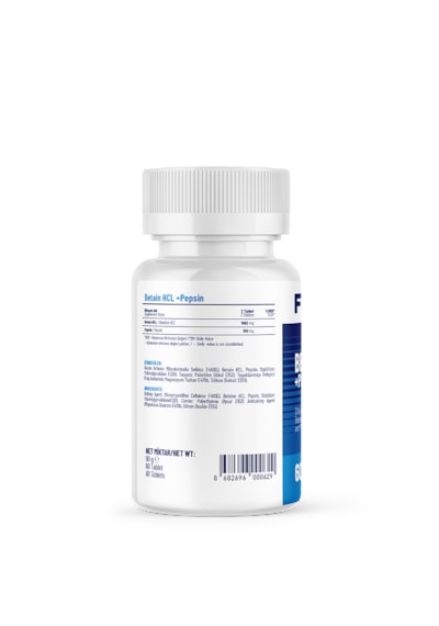 Betain Hcl + Pepsin - 1 Kutu X 2 Adet