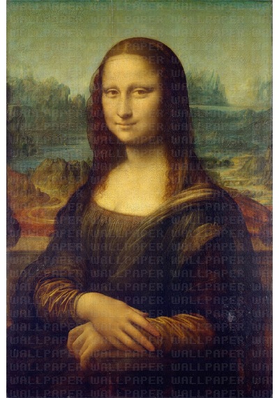 Mona Lisa Poster Duvar Kağıdı Renkli