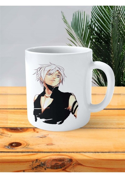 D.gray-man Beyaz Baskılı Kupa Bardak Kişiye Özel Model 2 Çok Renkli