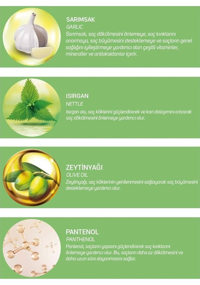 Dermo Bella Sarımsak & Isırgan & Zeytinyağlı Şampuan 700 ML